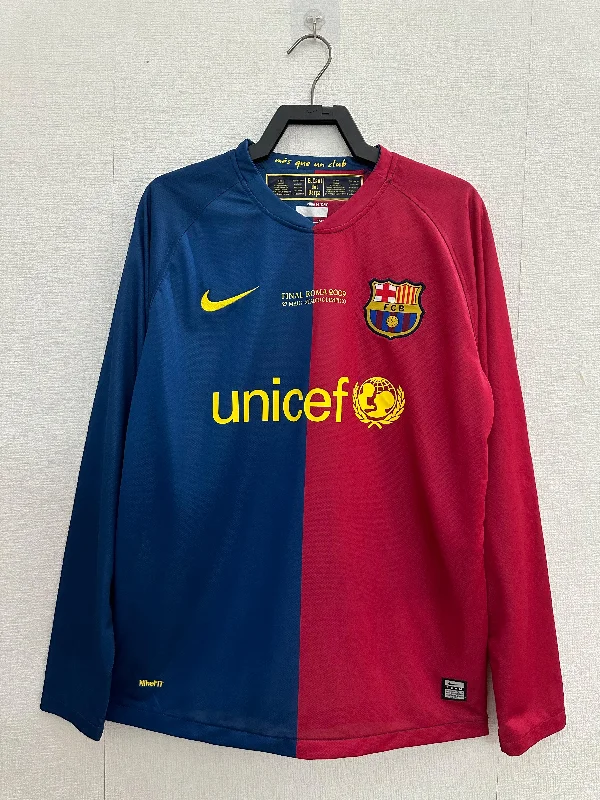 2008-09 Barcelona Home Shirt - Long Sleeve