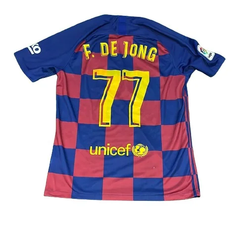 Barcelona 2019/2020 Shirt - Medium - F DE JONG 77