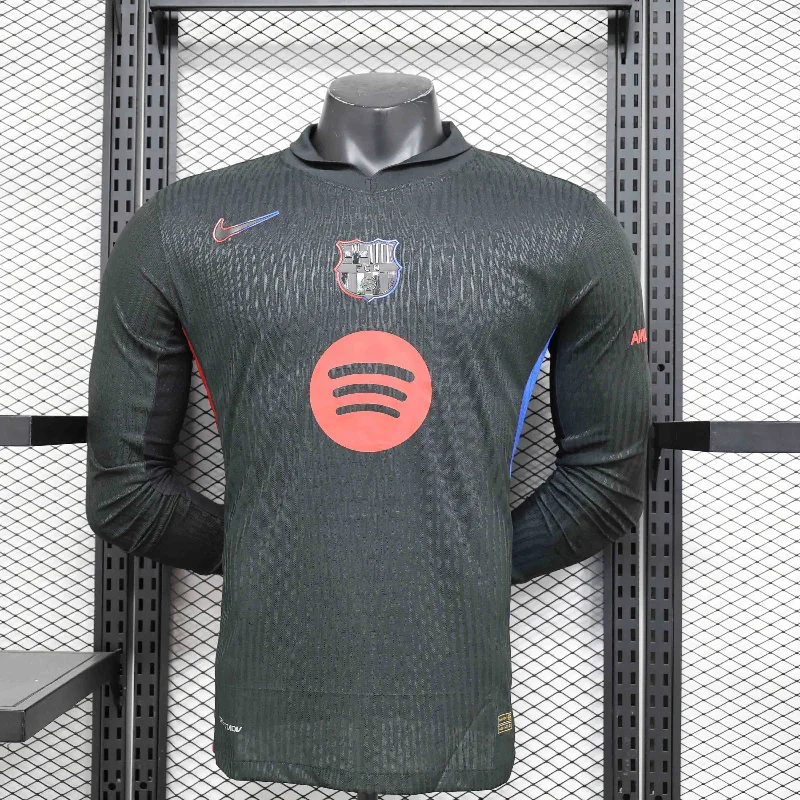 Barcelona FC 2024-25 Away Long Sleeve Player Version Jersey