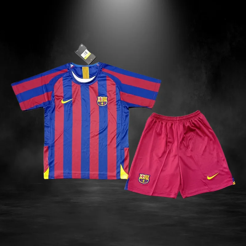 Barcelona Retro Home Kit 05/06 For Kids