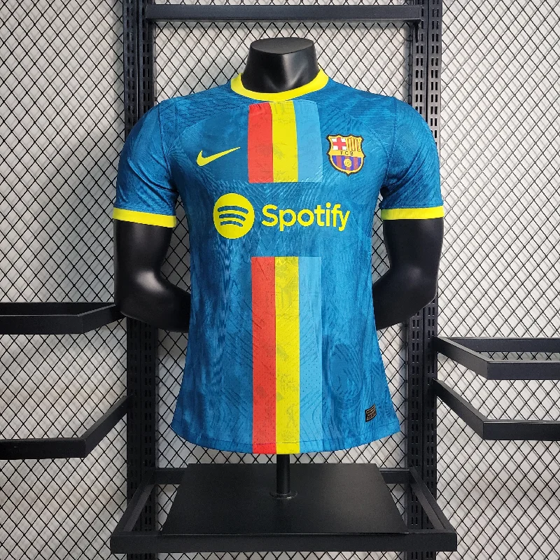 CAMISA VERSÃO PLAYER DO BARCELONA 23/24 AZUL CLASSICO