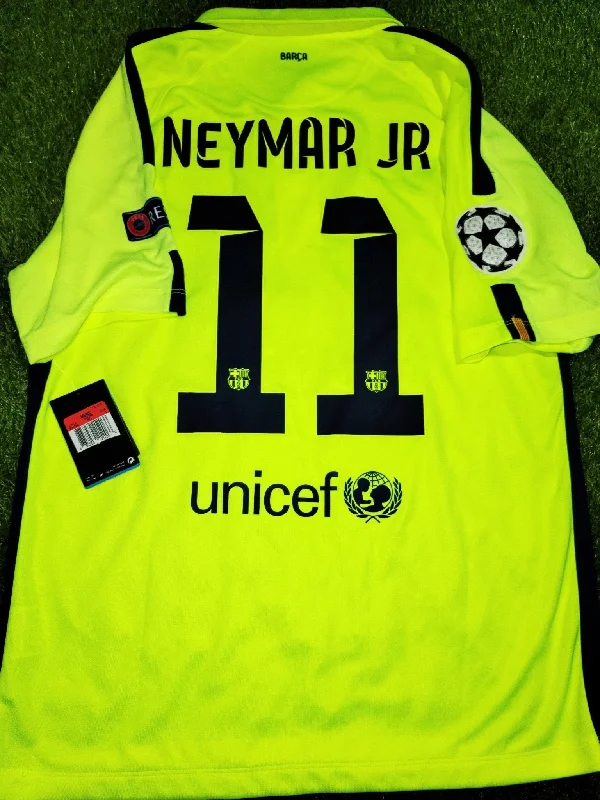 Neymar Barcelona 2014 2015 TREBLE SEASON UEFA Jersey Shirt Camiseta BNWT L SKU# 631192-711