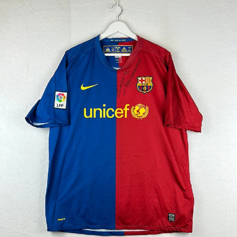 FC Barcelona 2008-2009 Home Shirt - XL - Excelling Condition *Signed