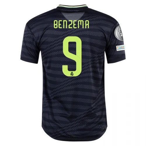 Karim Benzema Real Madrid 22/23 UCL Authentic III Third Jersey - Adidas