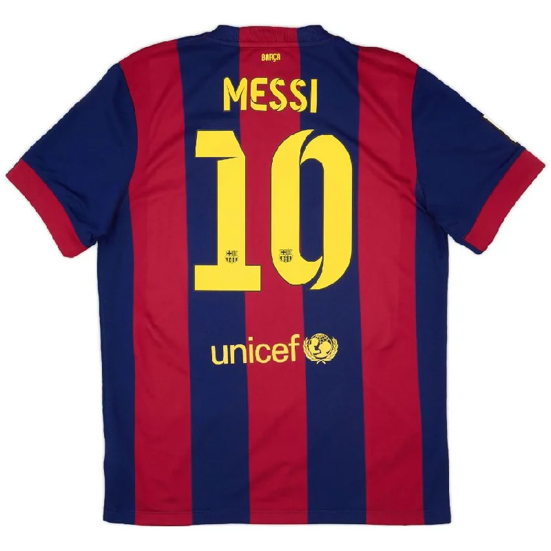 Messi #10 Barcelona Home Retro Jersey 2014/15