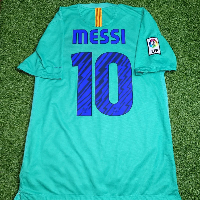 Messi Barcelona 2010 2011 Away Soccer Jersey Shirt M SKU# 382358-310