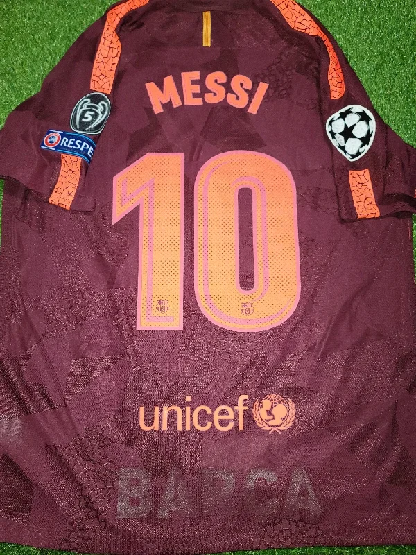 Messi Barcelona Third UEFA 2017 2018 PLAYER ISSUE Jersey Shirt XL SKU# 847188-683