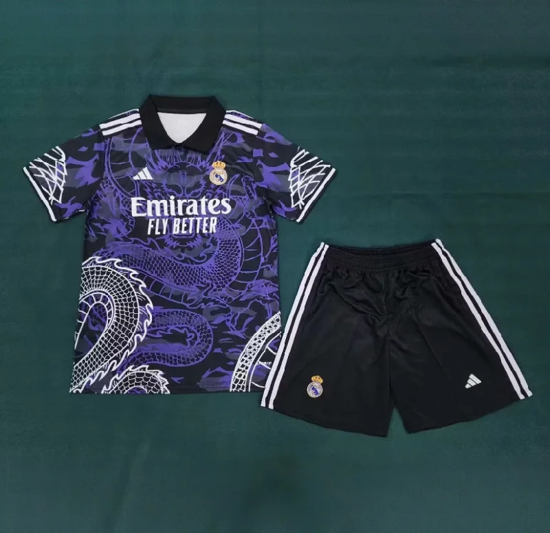 Real Madrid Purple Dragon Polo Kit