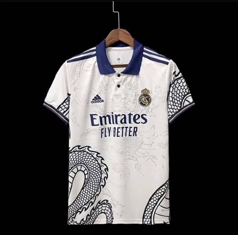 Real Madrid White Dragon Polo