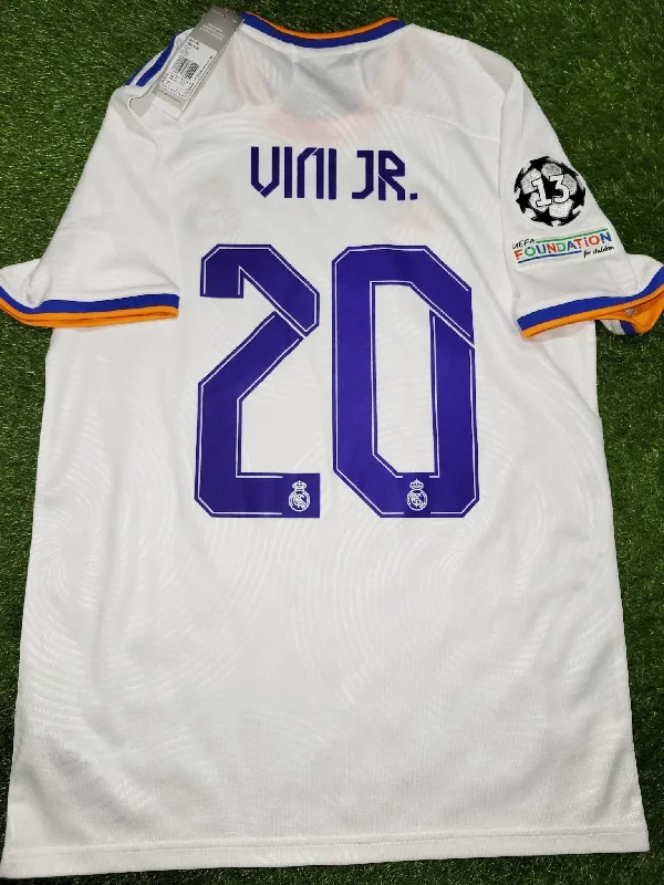 Vinicius Jr Real Madrid 2021 2022 UEFA FINAL Home Jersey Camiseta Shirt BNWT M SKU# GQ1359