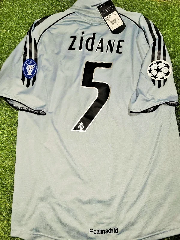 Zidane Real Madrid LAST SEASON 2005 2006 Third UEFA Soccer Jersey Shirt BNWT M SKU# 109845