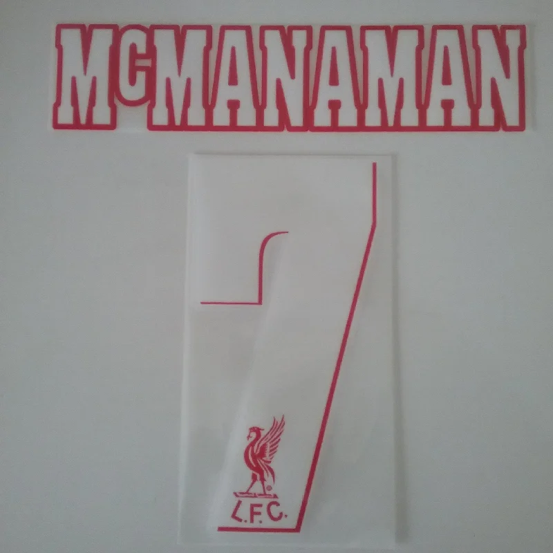 1996/97 Liverpool Mc Manaman #7 Nameset