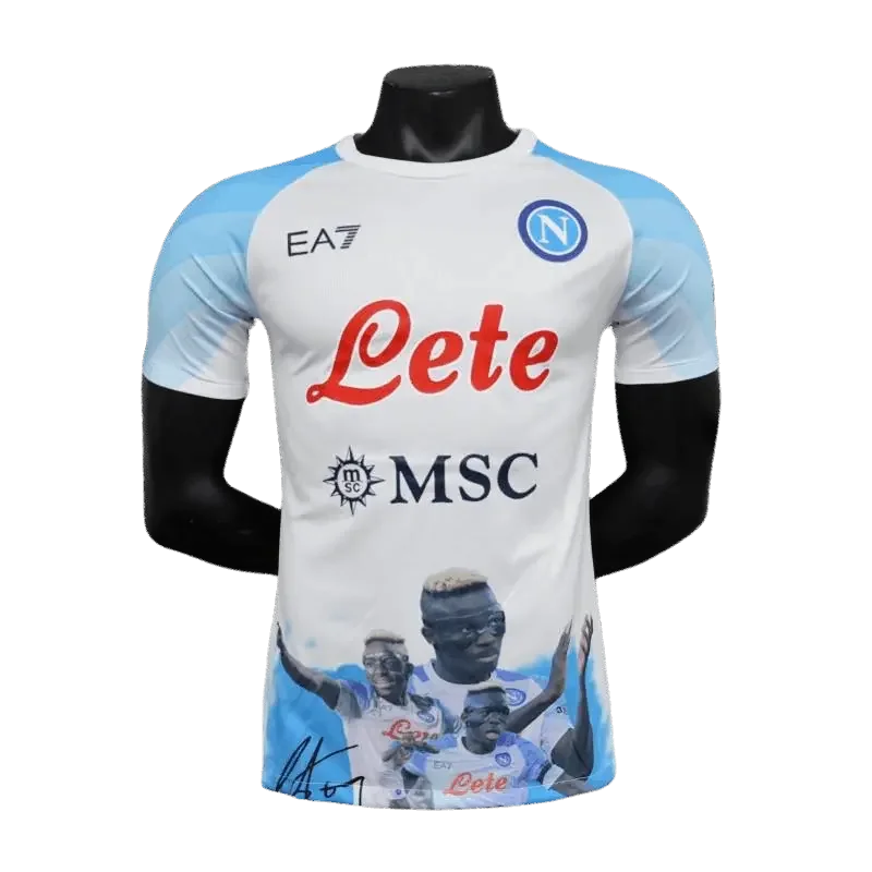 23-24 Napoli Face Game Victor Osimhen Champion Kit - Player Version