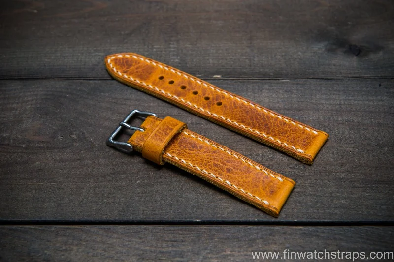 Badalassi Carlo Wax leather watch strap. Napoli color. Handmade in Finland.