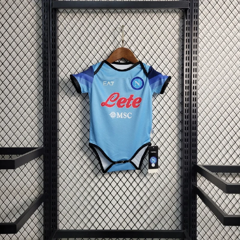 Body Bebê Infantil Napoli Home 23/24 EA7 Unissex - Azul Claro