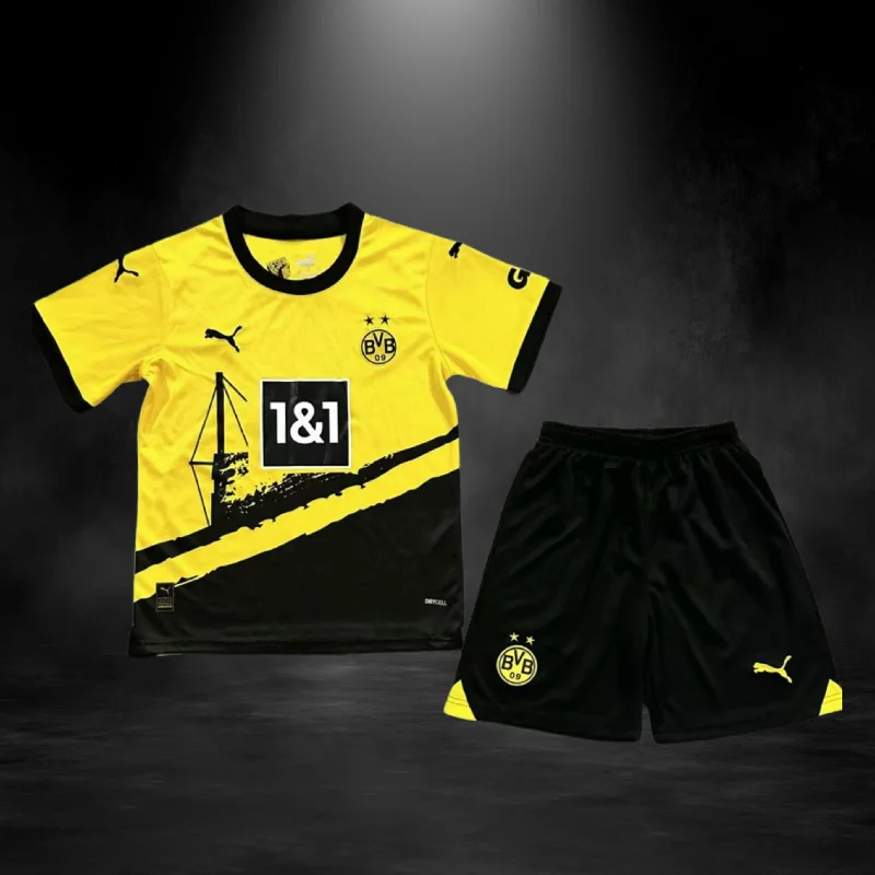 Borussia Dortmund Home Kit 23/24 For Kids