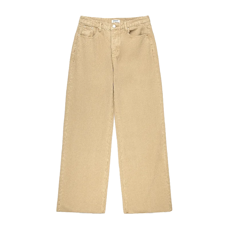 Camel Low Rise Baggy Jeans