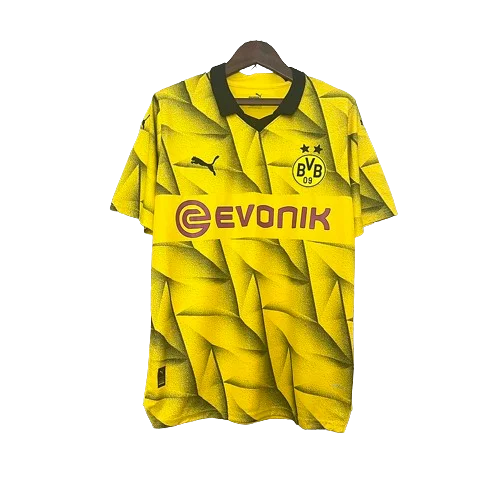 Camisa Borussia Dortmund lll 2023/24 Amarela e Preta - Modelo Torcedor