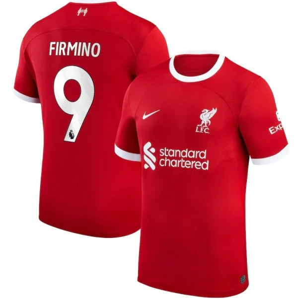 Camisa Liverpool I Titular 23/24 - Nike Torcedor Masculina - Personalizada FIRMINO N° 9