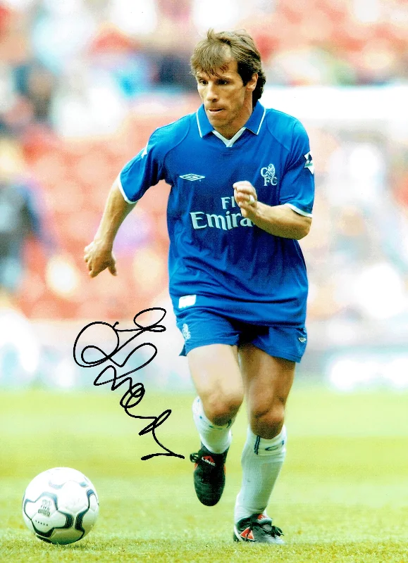 Gianfranco Zola - Chelsea - 12 x 8 Autographed Picture