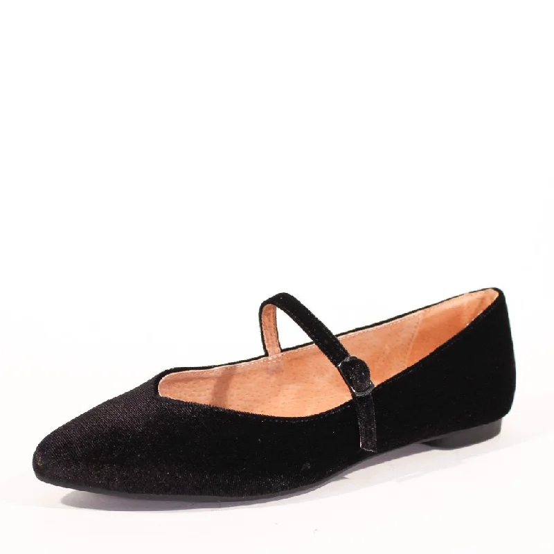 Prime Velvet Mary Jane Flats