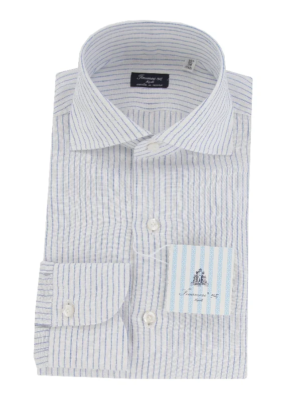 Finamore Napoli Blue Shirt - Slim