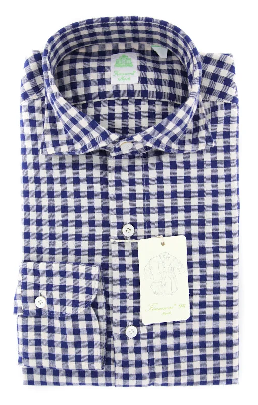 Finamore Napoli Dark Blue Shirt - Extra Slim