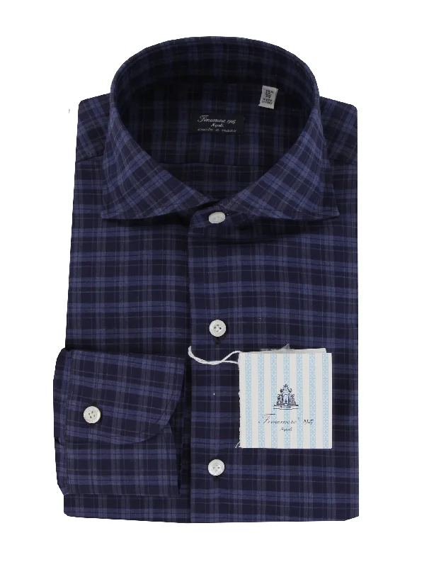 Finamore Napoli Dark Blue Shirt - Slim