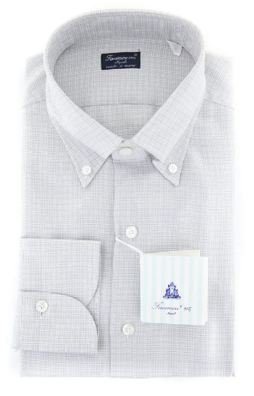 Finamore Napoli Light Gray Shirt - Slim