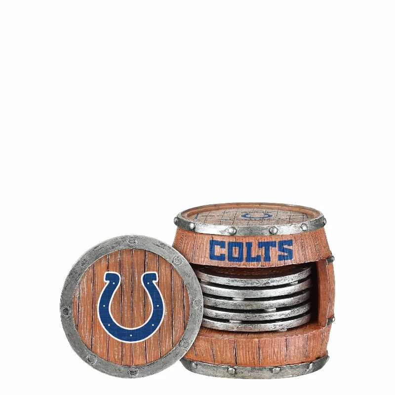 Indianapolis Colts NFL 5 Pack Barrel Coaster Set