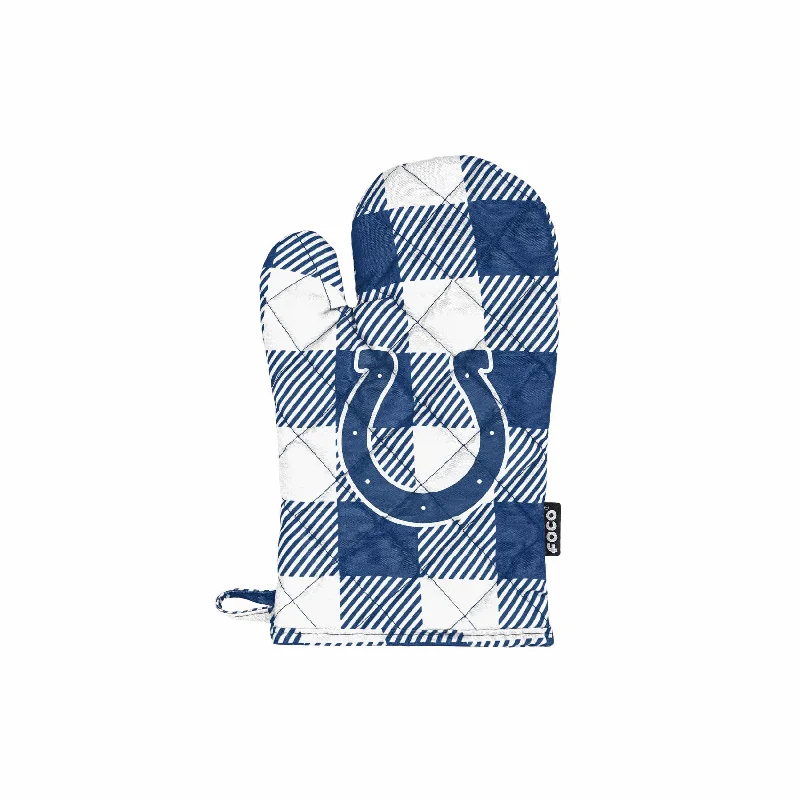 Indianapolis Colts NFL Plaid Oven Mitt