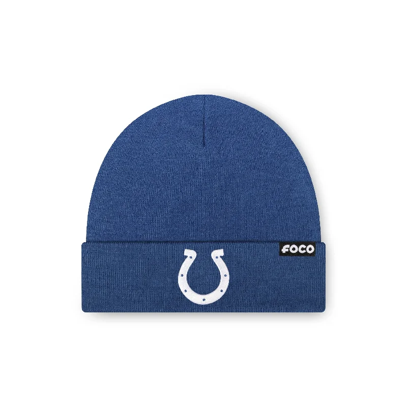 Indianapolis Colts NFL Royal Basic Primary Logo Beanie (PREORDER - SHIPS MID DECEMBER)