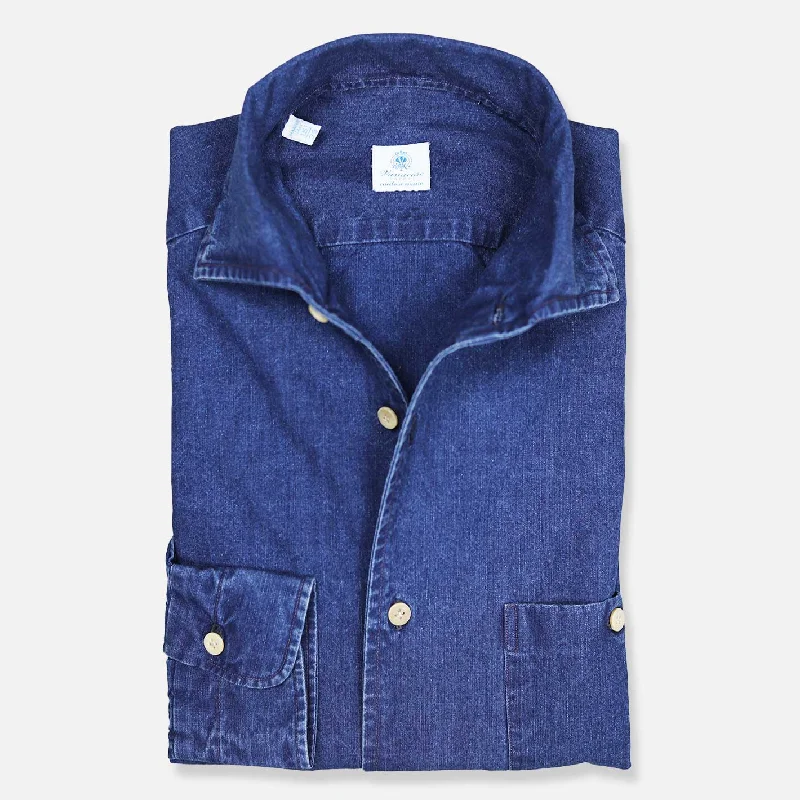 Indigo Blue Denim Paramontura Shirt