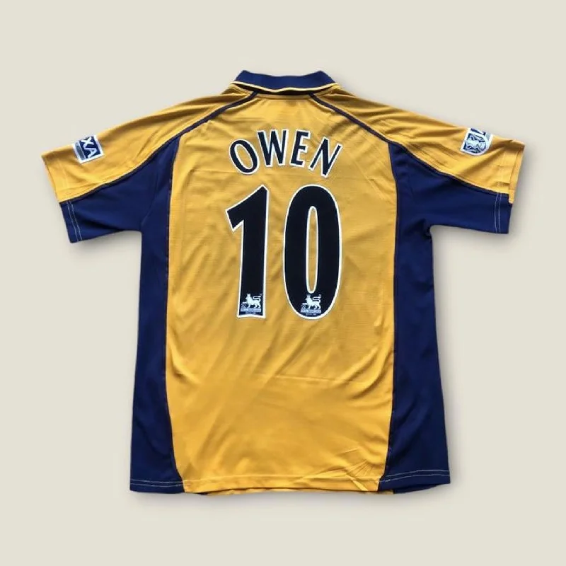 Liverpool 2000/2001 Yellow & Navy Football Shirt (L)