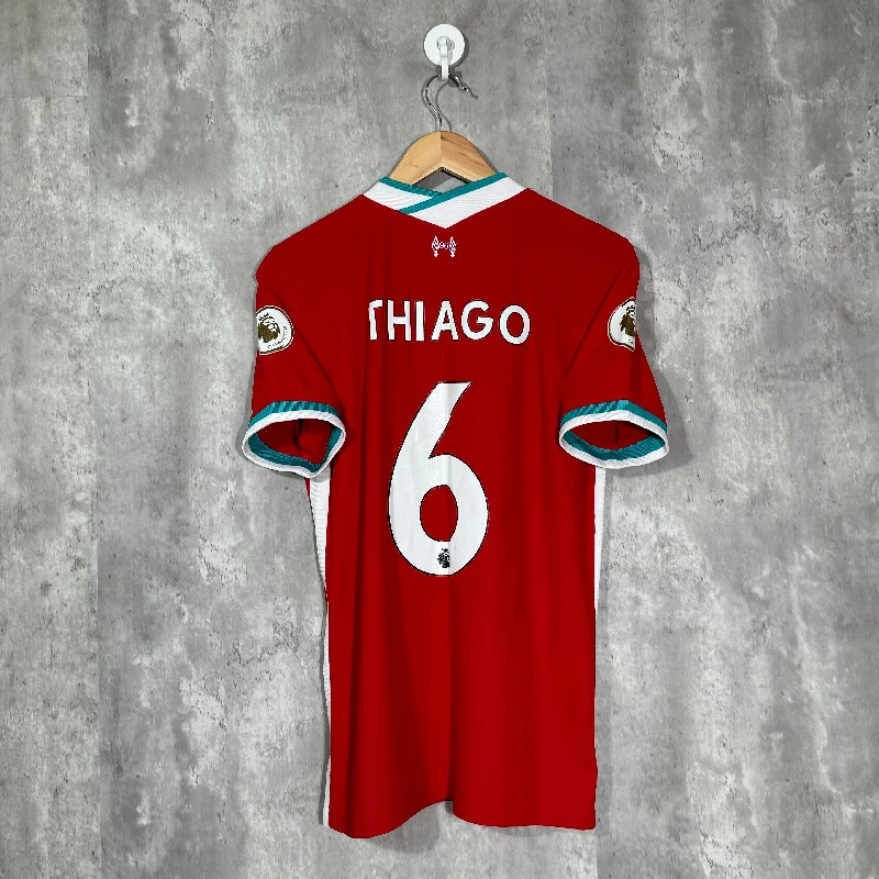 Liverpool 2020/21 Home Original Authentic Shirt Thiago #6 - Medium