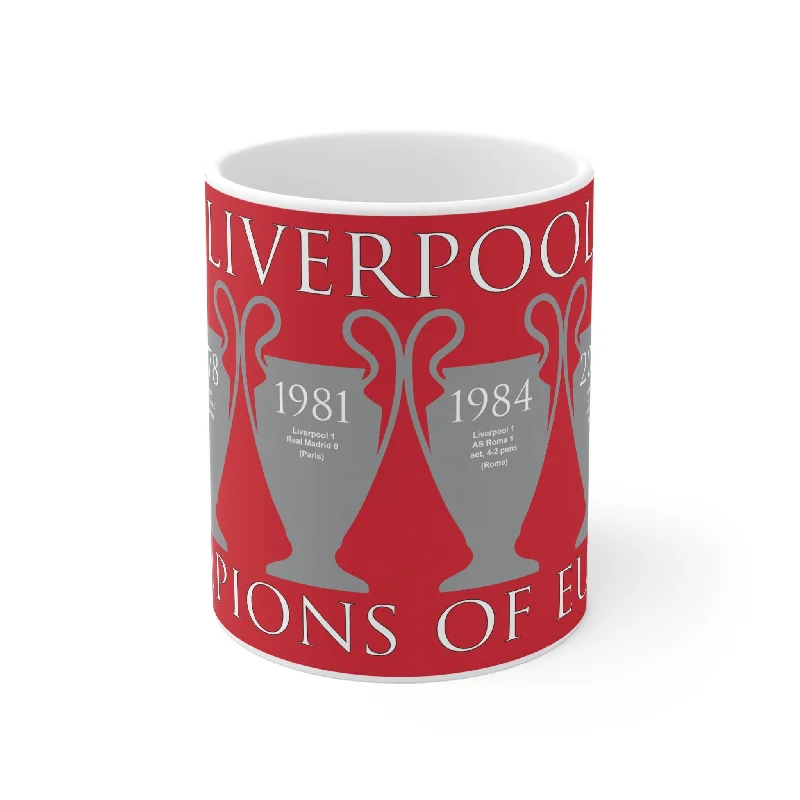 Liverpool Champions of Europe Mug - Red