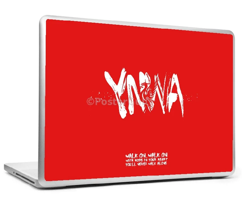 Liverpool Never Walk Alone Minimal Art Laptop Skin