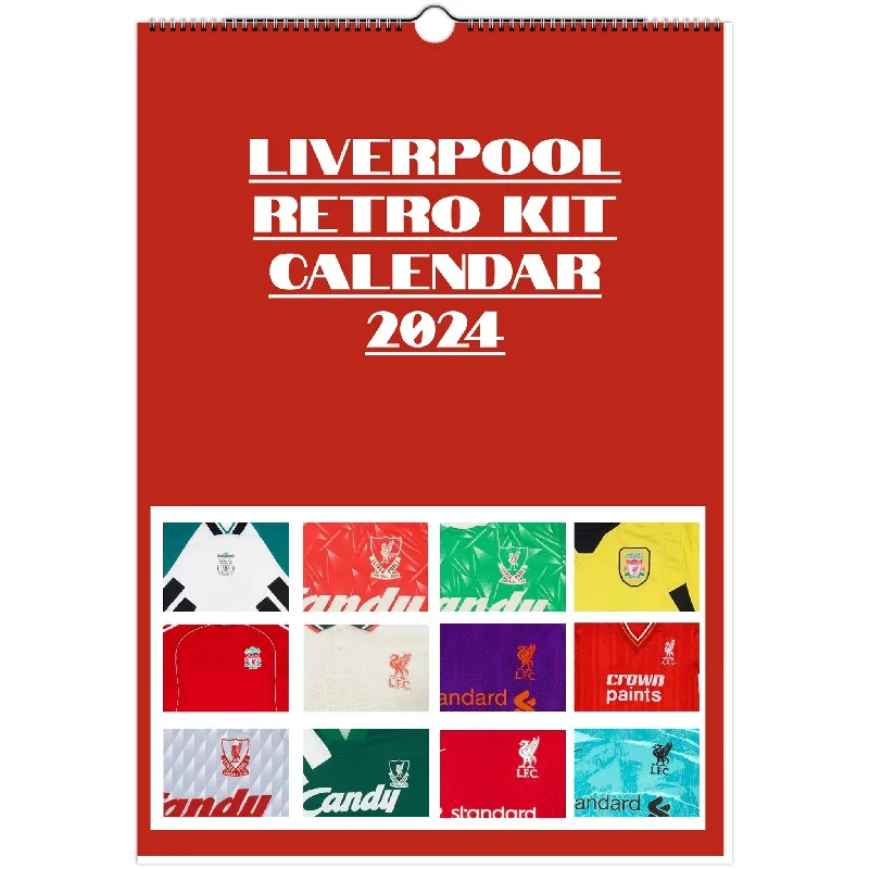 Liverpool Retro Kit Wall Calendar (A3)