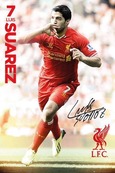 Liverpool Suarez 13/14 Maxi Poster