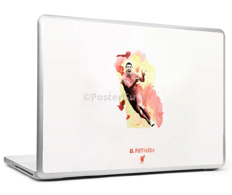 Luis Suarez Liverpool Minimal Art Laptop Skin