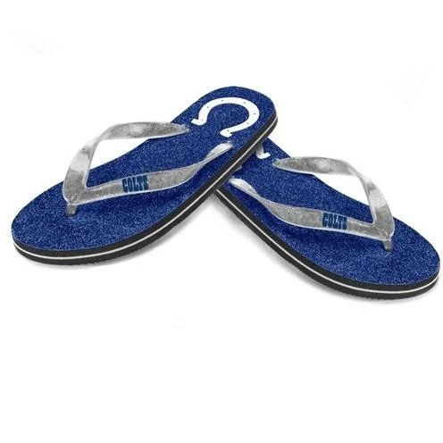 NFL 2014 Womens Glitter Flip Flops Indianapolis Colts