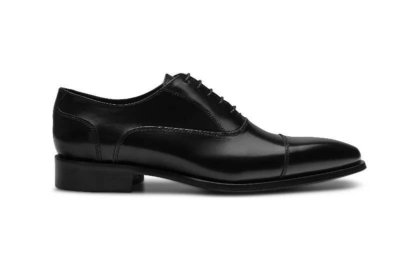 Oxford Cap Toe - Siyah Abrasivato