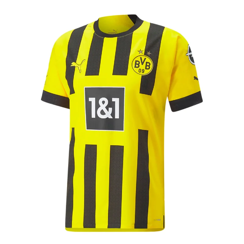 PUMA Men's Borussia Dortmund 2022/23 Authentic Home Jersey Cyber Yellow/Black