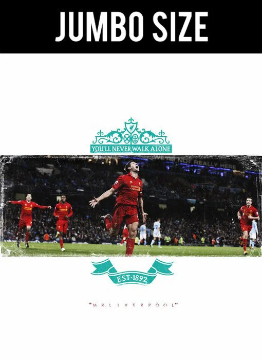 Steven Gerrard | Liverpool  Minimal Art | Jumbo Poster