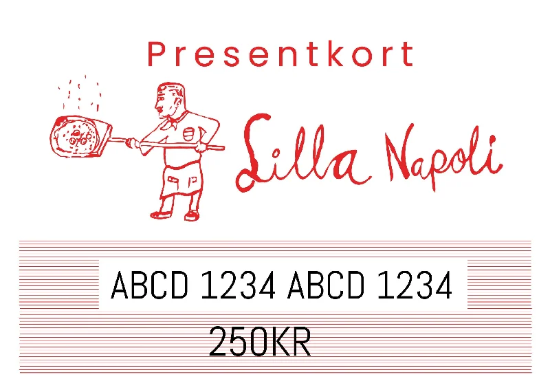 Presentkort till Lilla Napolis Webbshop