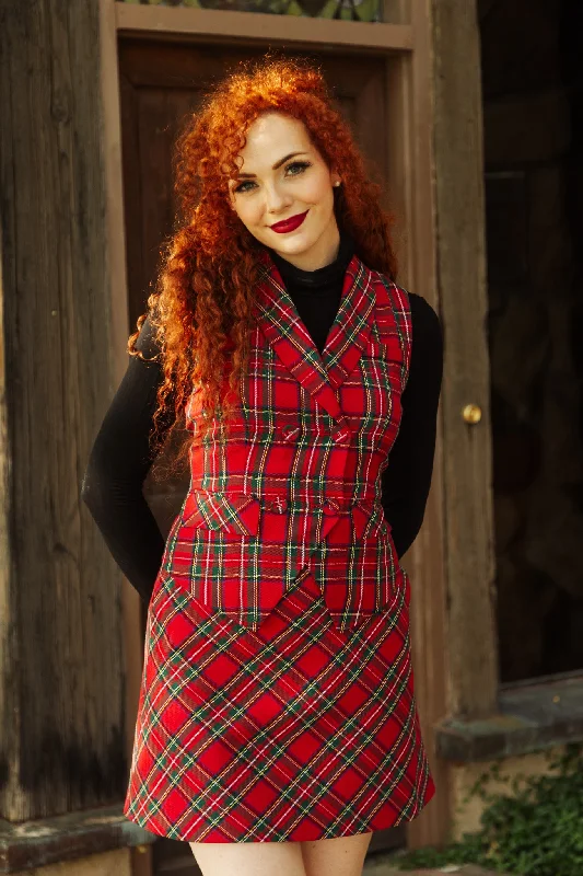 **IN STOCK** The Vest in Holiday Plaid