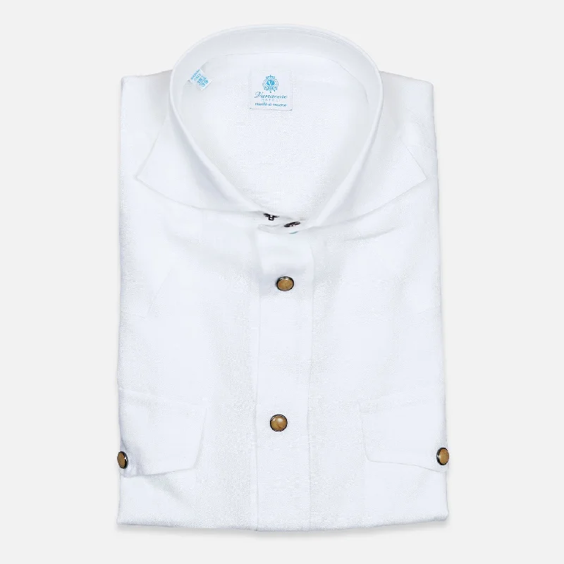 White Linen Rodeo Shirt